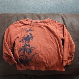 Orange Dinosaur Kids Shirt